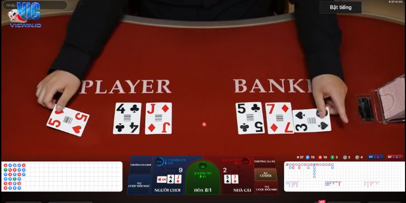 Luật chơi baccarat tại nhà cái VIC